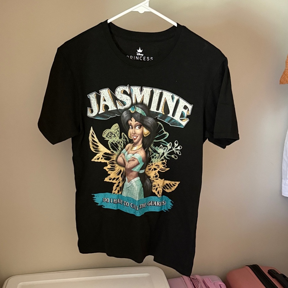 Disney Jasmine Black Graphic Tee